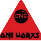 Oneball Miaden Triangle Scraper - 2024 scraper with a triangular shape and rounded edges, featuring a black handle on top.