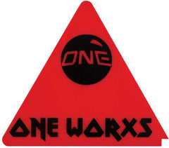 Oneball Miaden Triangle Scraper - 2024 scraper with a triangular shape and rounded edges, featuring a black handle on top.