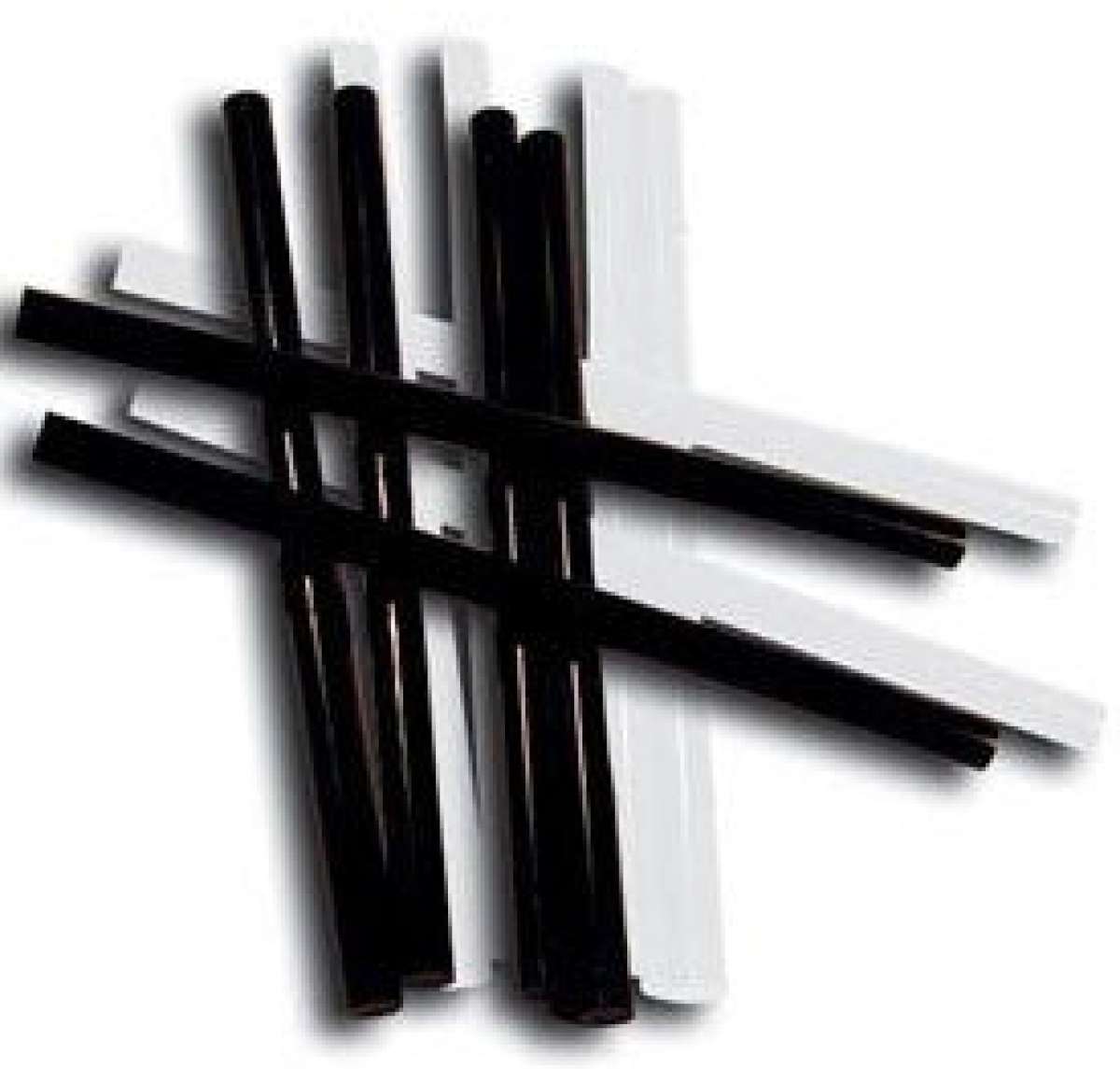 Oneball P-Tex Stick 2024 - A black stick with a white tip, lying on its side.
