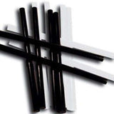 Oneball PTex 8mm Sticks 6 Piece 2024 - A set of six black and white ski sticks with a textured grip on the top portion.