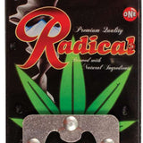 Oneball Radical Bottle Opener Pad 2022-2023 - A black bottle opener pad with a white logo and red lettering that reads "Radical" in cursive font.