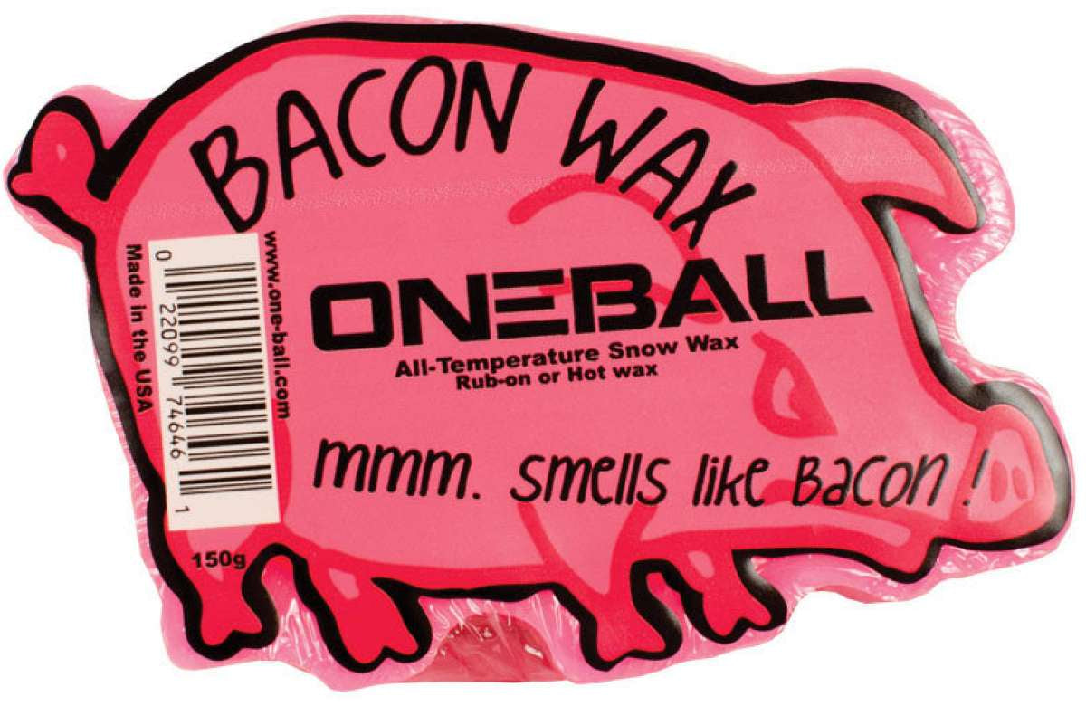 Oneball Shape Shifter Bacon Wax 2024 - Pink wax with a bacon-shaped label.