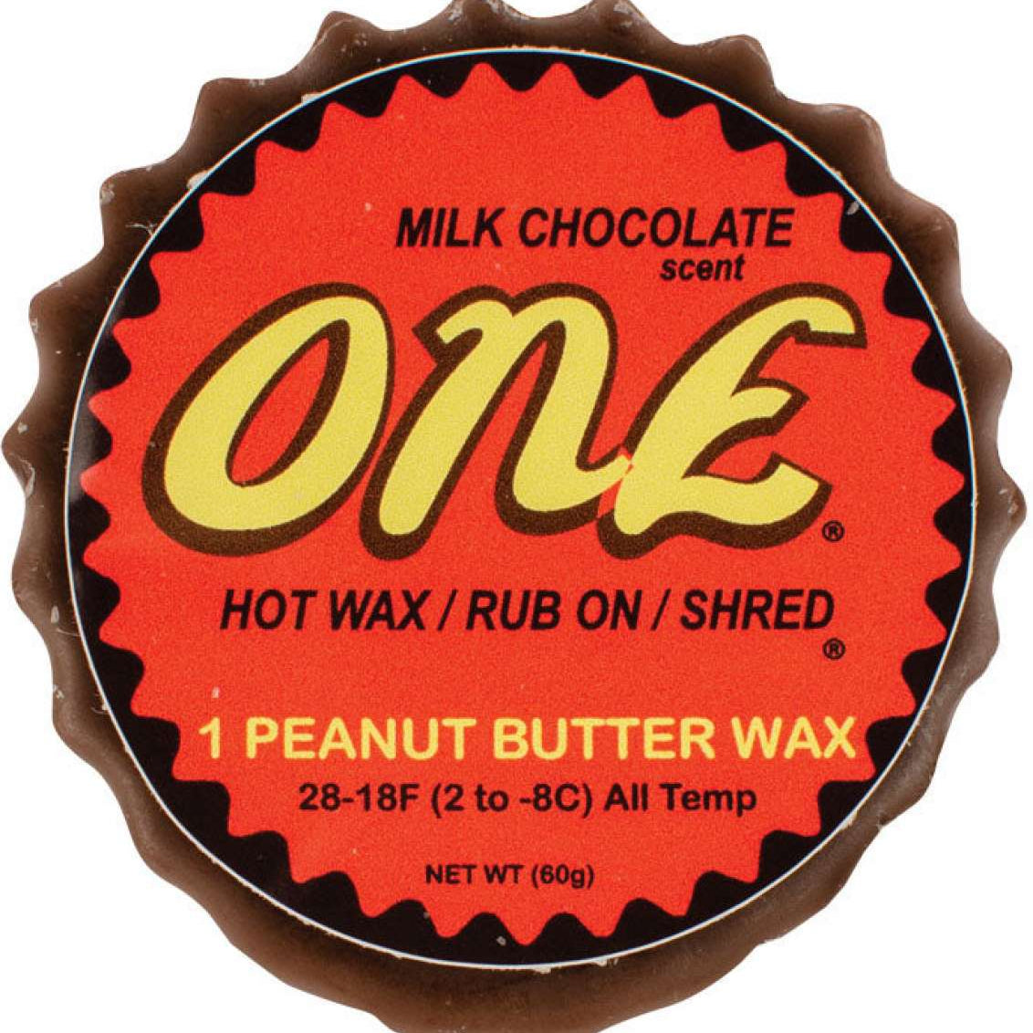 Oneball Shape Shifter Reeses Wax 2024 - A red wax with a brown wrapper featuring a yellow and brown logo.