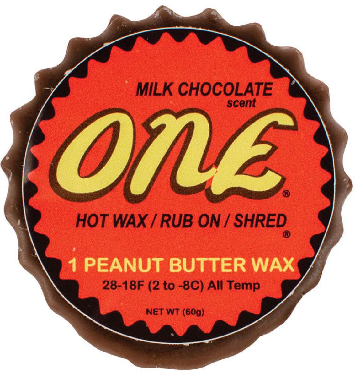 Oneball Shape Shifter Reeses Wax 2024 - A red wax with a brown wrapper featuring a yellow and brown logo.