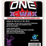 Oneball X-Wax Cold 21 - 5F 2024 - A purple and white wax with a circular logo featuring "ONE" in large letters, surrounded by a red circle with a black outline.