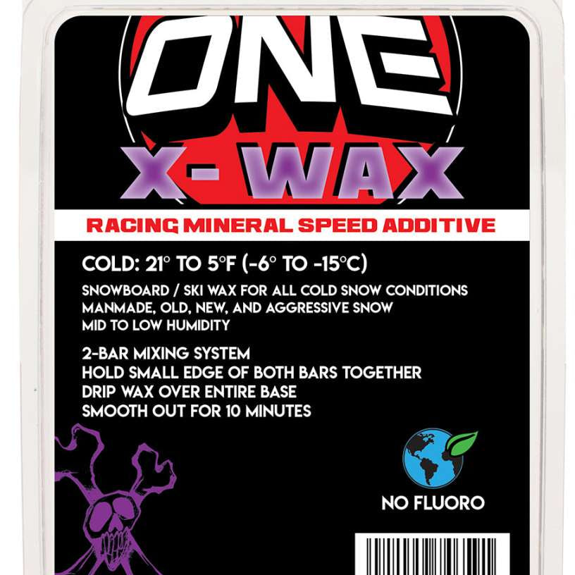 Oneball X-Wax Cold 21 - 5F 2024 - A purple and white wax with a circular logo featuring "ONE" in large letters, surrounded by a red circle with a black outline.