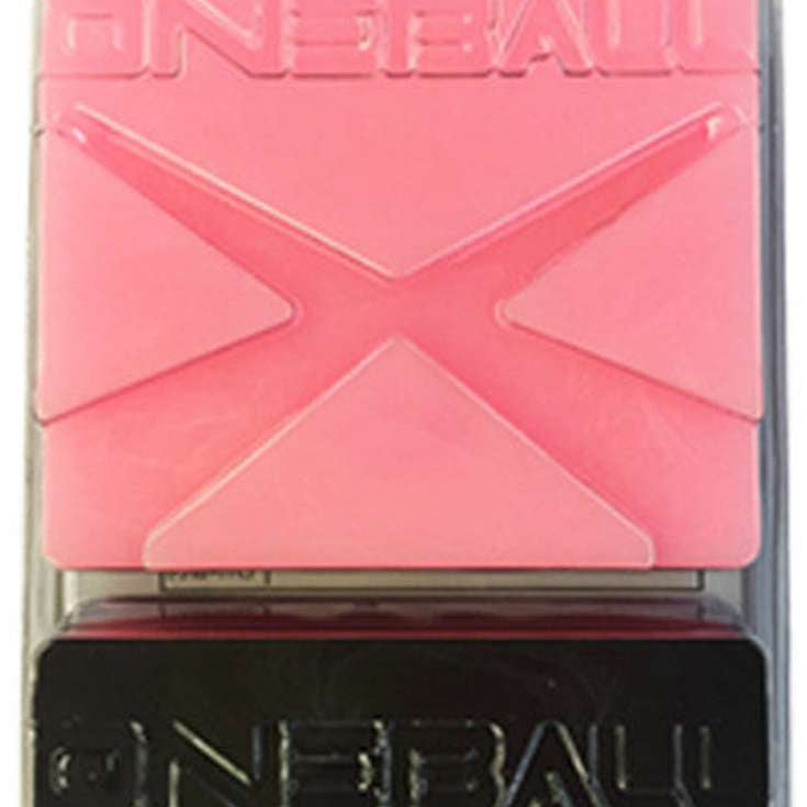 Oneball X-Wax Warm - A pink square with an embossed "X" in the center and a line of embossed text at the top that reads "ONEBALL".
