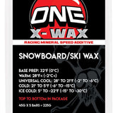 Oneball X-Wax 5 Pack 2022-2023 - A red and white logo with a stylized "X" in the center, surrounded by a circle of stars.