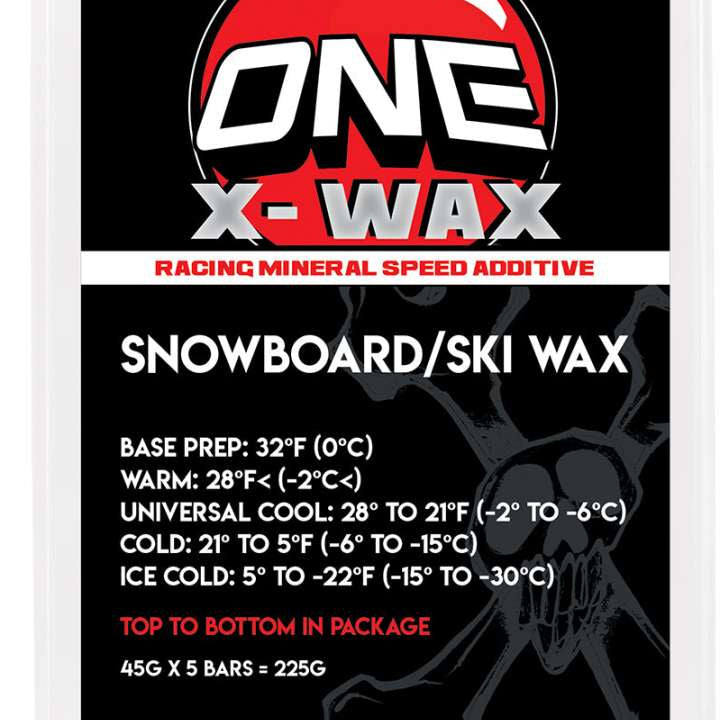 Oneball X-Wax 5 Pack 2022-2023 - A red and white logo with a stylized "X" in the center, surrounded by a circle of stars.