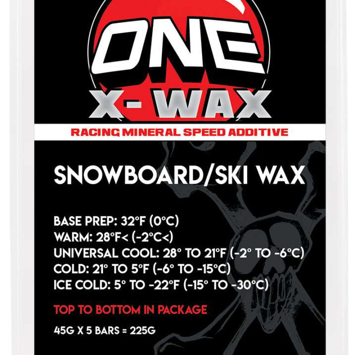 Oneball X Wax 5 Pack 2024 - A red, white and black package with a large "X" logo on it.