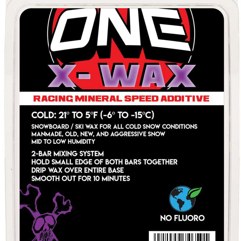 Oneball X Wax Cold 21-5F (2022-2023) - A red and black wax with a white logo on the front.