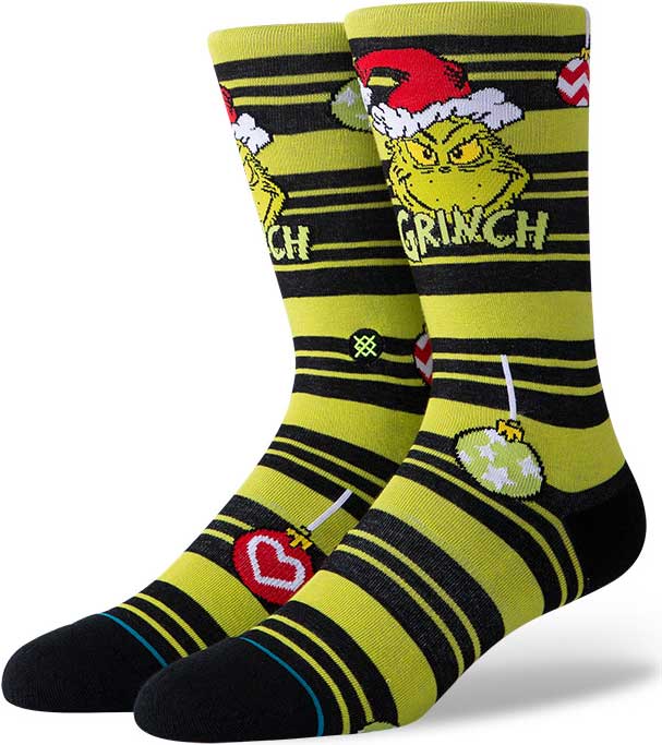 Stance Ornament Grinch Crew Socks 2019-2020