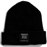 Outdoor Tech Chips Shred Audio Beanie - Black beanie with white embroidered logo on front.