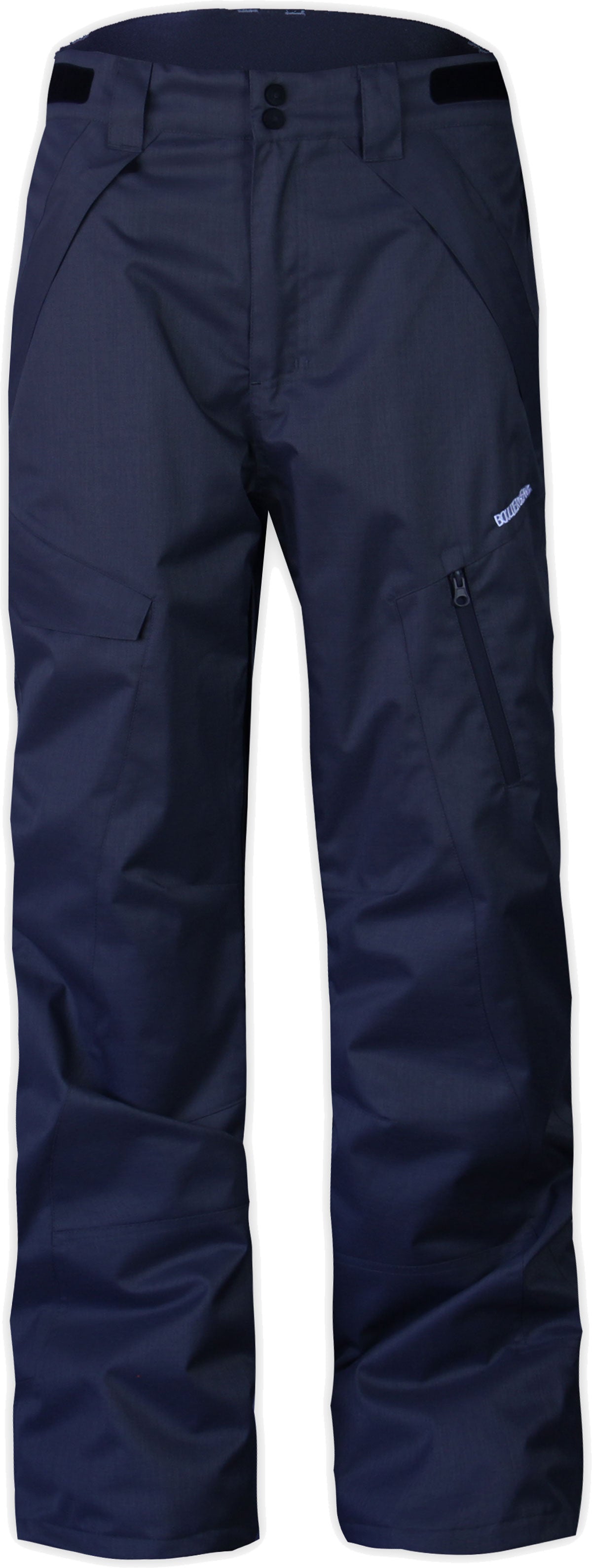 Outdoor Gear Men's Payload Cargo XL Insulated Pants - These navy blue insulated pants feature a cargo pocket on the thigh and have an adjustable waistband.