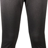 Hot Chillys Juniors' Pepper Bi-Ply 2-Layer Bottom Baselayer - A black baselayer with a pepper pattern on the front and solid color on the back.