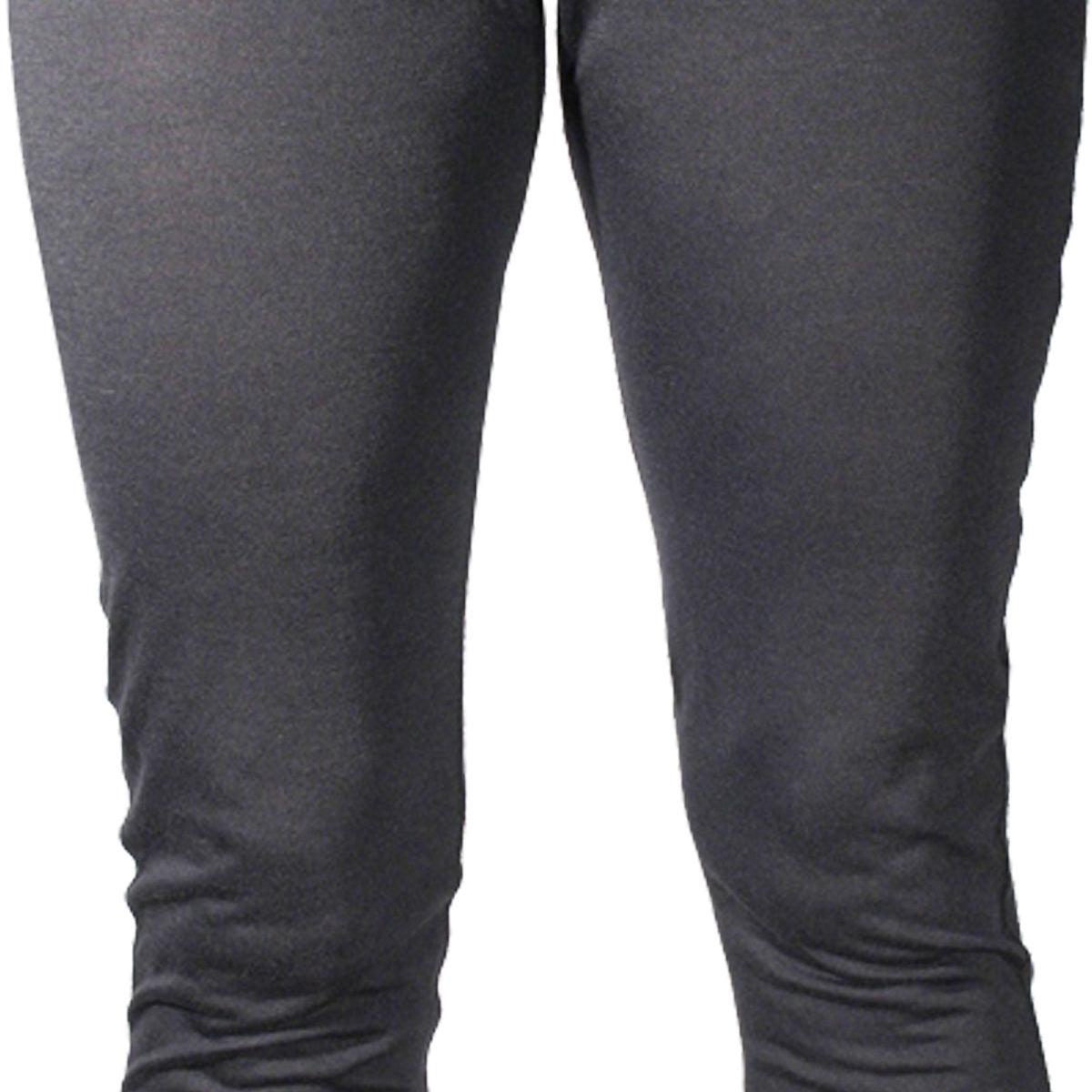 Hot Chillys Ladies' Pepper Skins Bottom Baselayer - A heathered grey baselayer with a pepper skin pattern on the lower half of the garment.