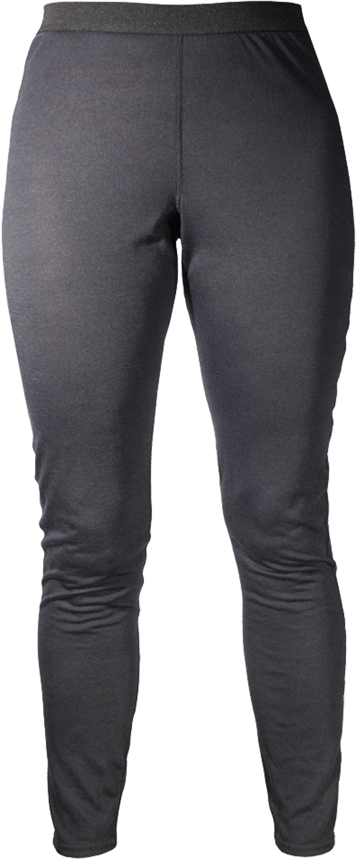 Hot Chillys Ladies' Pepper Skins Bottom Baselayer - A heathered grey baselayer with a pepper skin pattern on the lower half of the garment.