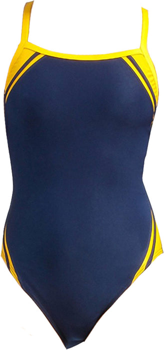 Water Pro Ladies' Poly Contrast Splice Thin Strap Swimsuit 2015