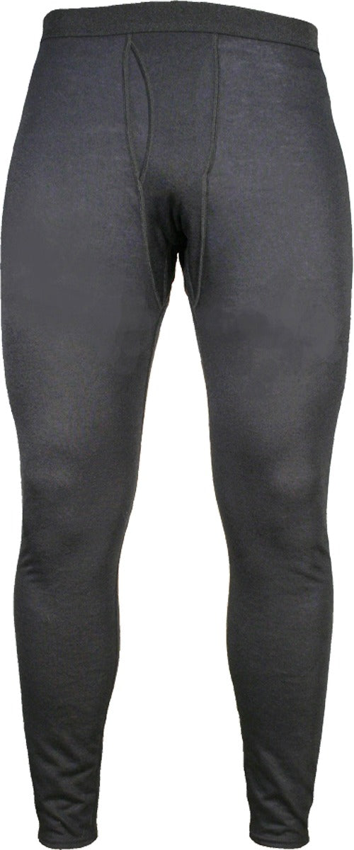 Hot Chillys Men's Pepper Skins Bottom Baselayer - A heathered grey baselayer with a subtle pepper skin pattern on the fabric.