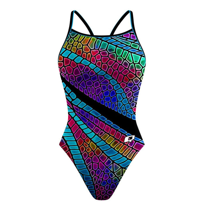 Q Swimwear Ladies' Skinny Strap One-Piece Swimsuit 2017