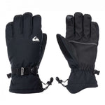 Quiksilver Mission Gloves 2024 - Black gloves with white logo on top of left glove.