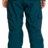 Quiksilver Porter Insulated Pant 2024 - Dark blue pants with a white logo on the left leg pocket.