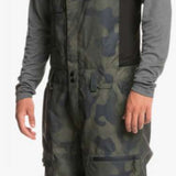 Quiksilver Utility Shell Bib - Black bib with black suspenders, zippered pockets and a utility belt.