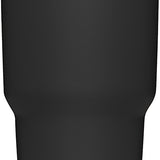 Yeti Rambler 30 oz. Tumbler with Magslider Lid - A stainless steel tumbler with a silver lid and a sliding closure mechanism.