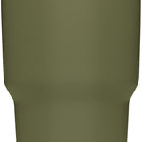 Yeti Rambler 30 oz. Tumbler with Magslider Lid - A stainless steel tumbler with a silver lid and a sliding closure mechanism.