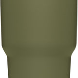 Yeti Rambler 30 oz. Tumbler with Magslider Lid - A stainless steel tumbler with a silver lid and a sliding closure mechanism.