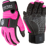 Radar Ladies' Bliss Glove 2014 - Pink glove with white stitching and a black strap on the wrist.