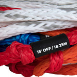 Radar Control Mainline Tow Rope - 2023 model with black, red, and gray stripes on a white background.