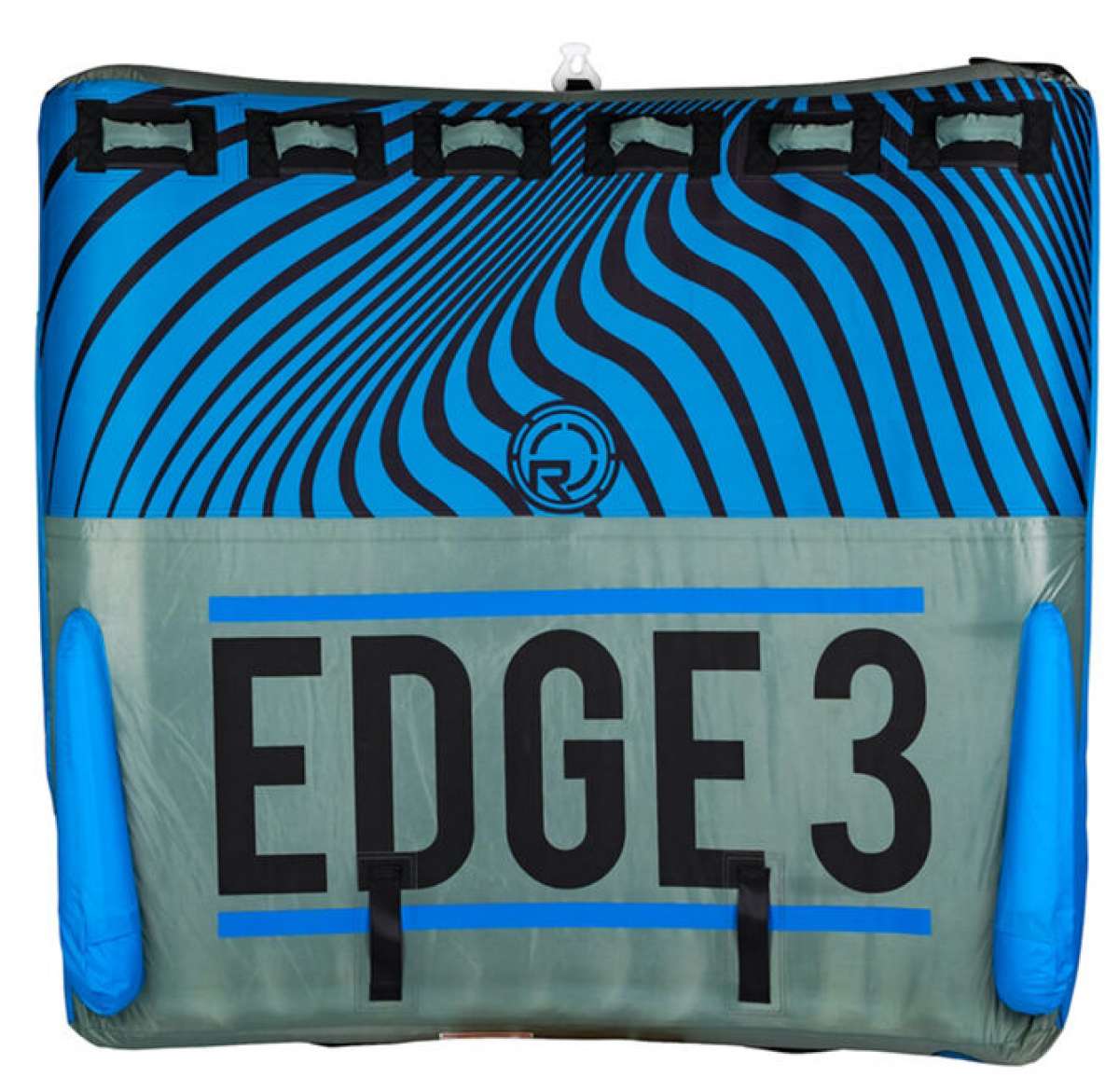 Radar Edge 3 - Blue inflatable tube with black stripes and a logo on top.