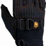 Radar Hydro A Inside Out Glove 2023 - Black glove with orange stitching and a textured palm.