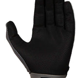 Radar Union Waterski Glove 2022 - A black glove with a textured pattern on the palm and fingers, featuring a gray wrist strap with a small logo.