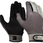 Radar Union Waterski Glove 2022 - A black glove with a textured palm and finger grip, featuring a white logo on the wrist strap.