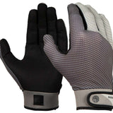 Radar Union Waterski Glove 2022 - A black glove with a textured palm and finger grip, featuring a white logo on the wrist strap.