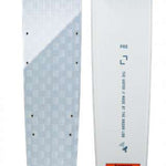 Radar Vapor Pro Build Slalom Waterski 2022 - White waterski with blue and black lettering, featuring a distinctive "Vapor" logo on top.