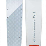 Radar Vapor Pro Build Slalom Waterski 2022 - White waterski with blue and black lettering, featuring a distinctive "Vapor" logo on top.