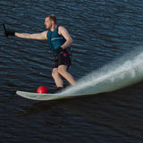 Radar Vapor Pro Build Slalom Waterski 2022 - A waterski with a sleek, aerodynamic design and a glossy finish.