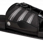 Radar Vector BOA ARTP 2023 - Black water ski binding with silver accents and white lettering on the strap.