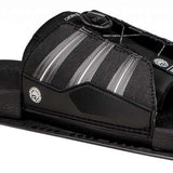 Radar Vector BOA ARTP 2023 - Black water ski binding with silver accents and white lettering on the strap.