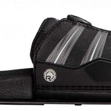 Radar Vector BOA ARTP 2023 - Black water ski binding with silver accents and white straps.