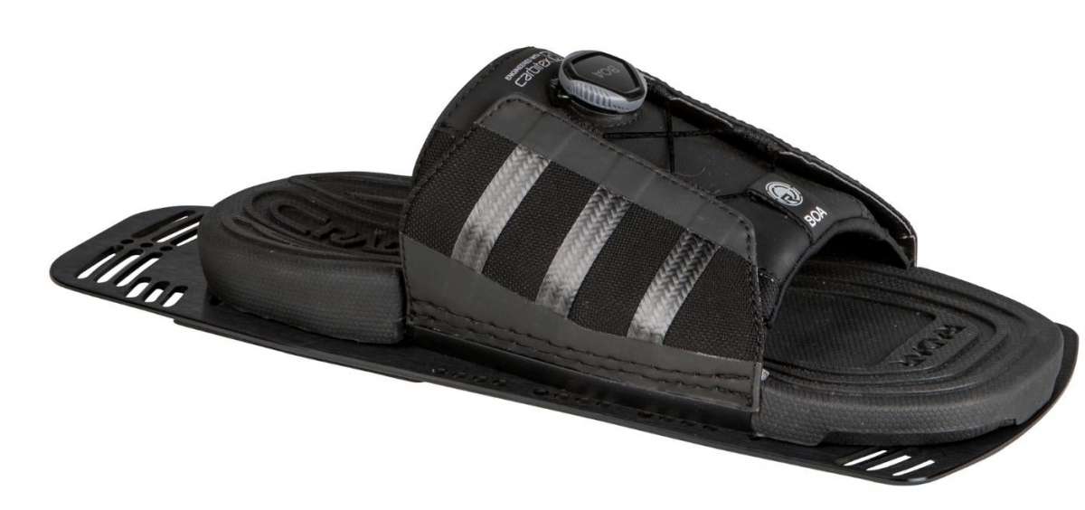 Radar Vector BOA ARTP 2022 - Black water-resistant sandals with a strap that adjusts via a circular dial on top of the foot.