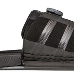 Radar Vector BOA ARTP 2022 - Black sandals with a textured strap and silver buckle.