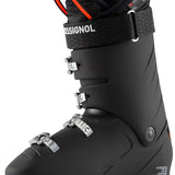 Rossignol Men's Allspeed Pro 120 Ski Boot 2020-2021 - Black ski boot with silver buckles and straps.