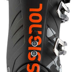 Rossignol Men's Allspeed Pro 120 Ski Boot 2020-2021 - Black ski boot with silver buckles and straps.