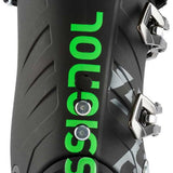 Rossignol Men's Allspeed Pro 100 Ski Boot 2020-2021 - Black ski boot with silver buckles and straps.