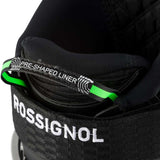Rossignol Men's Allspeed Pro 100 Ski Boot 2020-2021 - Black ski boot with white lettering and silver buckles.