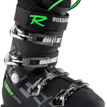 Rossignol Men's Allspeed Pro 100 Ski Boot 2020-2021 - Black ski boot with silver buckles and straps.